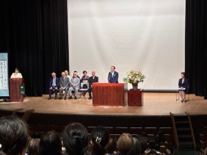 20250810黒田先生講演会高野地区長挨拶